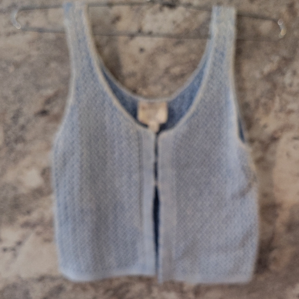 Hippie Rose Blue Knit Tank Top
